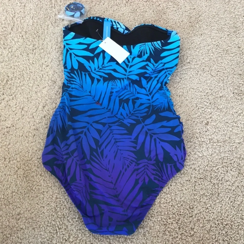 NWT! BLEU ROD Beattie size 8 strapless swimsuit